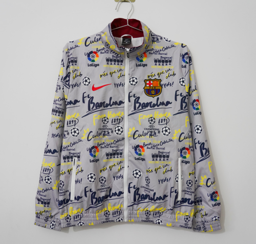 Barcelona 2026/27 Gray Windbreaker Size S-2XL