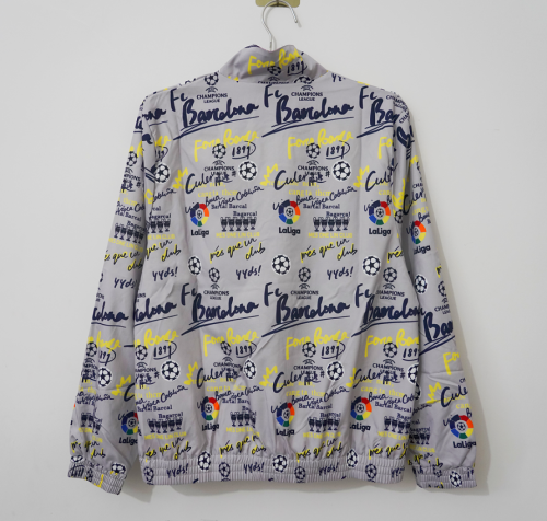 Barcelona 2026/27 Gray Windbreaker Size S-2XL