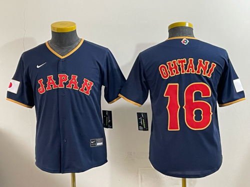 26 World Japanese Children's Clothing MLB Jersey XS-XL