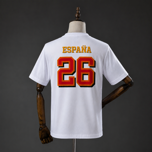 Spain  We Are Champions  T-Shirt White S-3XL