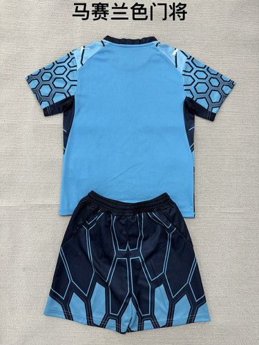 Olympique Marseille 2026/27 Blue Goalkeeper Kids Kit