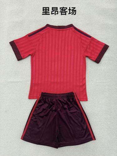 Lyon 2026/27 Away kids Kit Soccer jersey Size 16-28