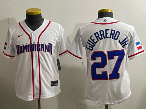 26 World Dominican Women's and Children's Clothing MLB Jersey XS-XL S-2XL