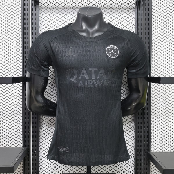 PSG 2026/27 All Black Special Player Version  jersey S-XXL