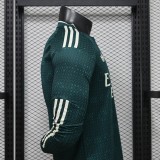 Mens Real Madrid 2026/27 Away Long Sleeve Player Version Jersey S-3XL