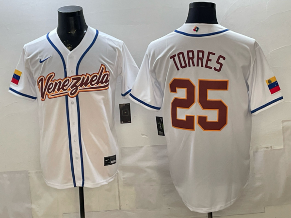 26th World Cup Venezuela team adult outfit MLB Jersey S-3XL