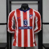 Atletico Madrid 2026/27 Home Long Sleeve Player Version Jersey size S-2XL