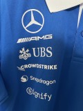 Mercedes 2026 Blue POLO F1 Jersey S-5XL