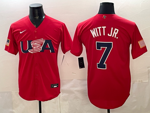 26th World Nostalgia USA Adult Jersey MLB Jersey S-3XL
