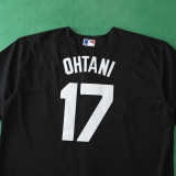 MLB LosAngeles Dodgers Black Jersey OHTANI #17 S-3XL