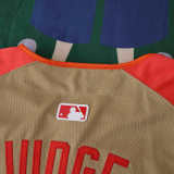 MLB 2025 Cleveland Indians Golden Jersey JUDGE #99 S-3XL