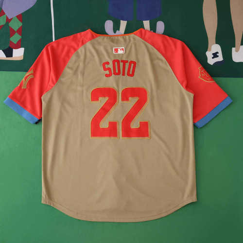 MLB 2025 Cleveland Indians Golden Jersey SOTO #20 S-3XL
