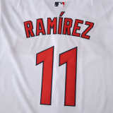 MLB 2025 Cleveland Guardians White Jersey RAMIREZ #11 S-3XL