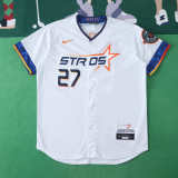 MLB 2025 Houston Astros White Jersey ALTUVE #27 S-3XL