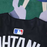 MLB LosAngeles Dodgers Black Jersey Flower Edition OHTANI #17
