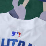 MLB LosAngeles Dodgers White Jersey Flower Edition OHTANI #17 S-3XL