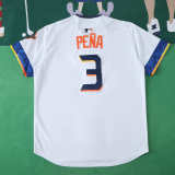 MLB 2025 Houston Astros White Jersey PENA #3 S-3XL
