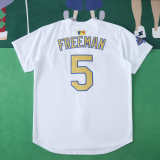 MLB 2025 LosAngeles Dodgers White Jersey FREEMAN #5 S-3XL