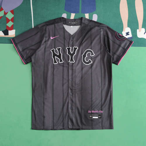 MLB New York Mets Dark Gray Jersey ALYAREZ #4 S-3XL
