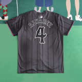 MLB New York Mets Dark Gray Jersey ALYAREZ #4 S-3XL