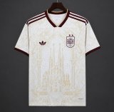 2026 Spain White Gold Literature Graphic Special Jersey S-4XL Two-Stars