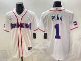 26th World Cup Dominican Republic Team Adult Outfit MLB Jersey S-3XL