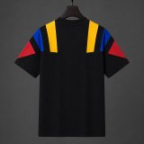 2026 Colombia Black EQT Tricolor Casual Retro T-Shirt Size S-2XL