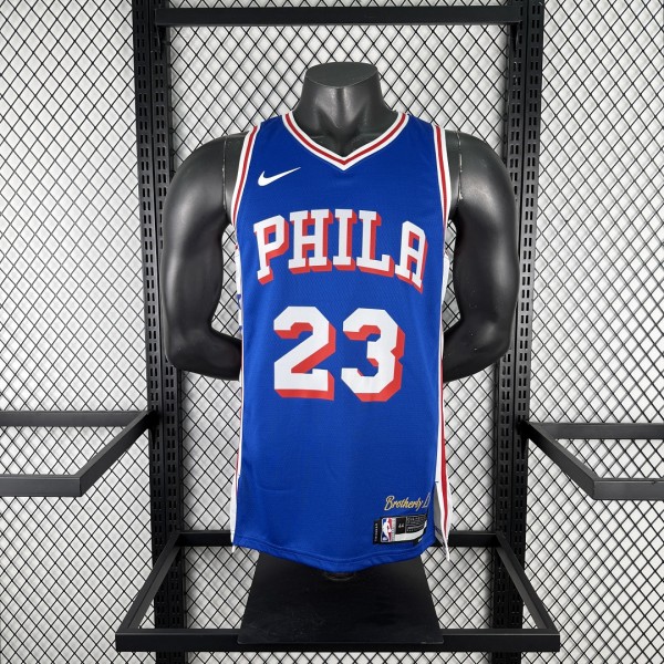 2026 Philadelphia 76ers  Icon Edition Blue NBA Jersey NO 23 JAMES