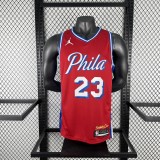 2026 Philadelphia 76ers  Statement Edition Red NBA Jersey NO 23 JAMES