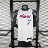 Miami Heat Crew Neck White NBA Jersey No. 7  ANTETOKOUNMPO