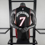 Miami Heat V-Neck Black NBA Jersey No. 7  ANTETOKOUNMPO