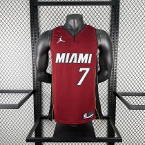 Miami Heat V-Neck Red NBA Jersey No. 7 ANTETOKOUNMPO Miami Heat V-Neck Red NBA Jersey No. 7 ANTETOKOUNMPO