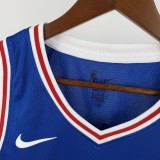 2026 Philadelphia 76ers  Icon Edition Blue NBA Jersey NO 23 JAMES