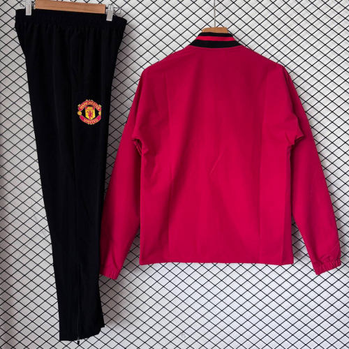 Manchester United 2026/27 Retro Model Red Windbreaker suit S-2XL