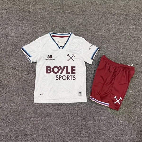 Kids kit West Ham United Away Soccer Jersey Size 16-28