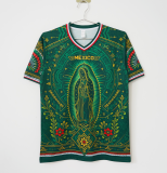 2026 Mexico Special Edition Green with Virgin of Guadalupe and Aztec Pattern Jersey