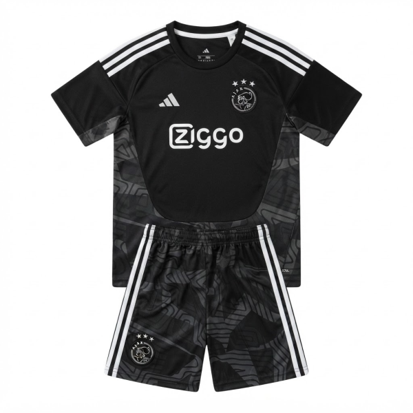 Ajax 2026/27 Black Goalkeeper kids kit Jersey   size 16-28