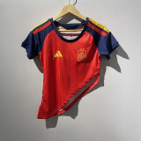 Woman Spain 2026 World Cup home Special soccer jersey size S-2XL（Two stars）