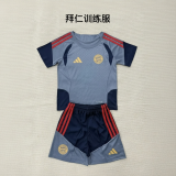Kids Kit Bayern Munich 2026/27 Gray Training Soccer Jersey size 16-28