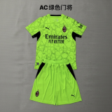 AC Milan 2026/27 Green  Goalkeeper  Kids kit  Size16-28