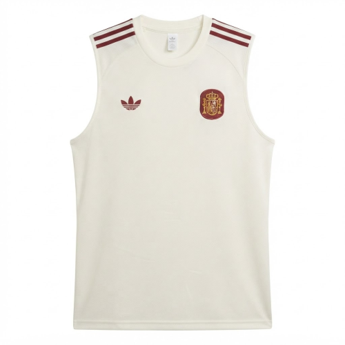 Spain  2026 World Cup White Vest Size S-2XL