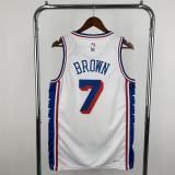 2026 Philadelphia 76ers  Statement Edition White NBA Jersey NO 7 BROWN