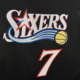 2026 Philadelphia 76ers  Retro Black  NBA Jersey NO 7 BROWN