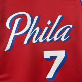 2026 Philadelphia 76ers  Statement Edition Red NBA Jersey NO 7 BROWN
