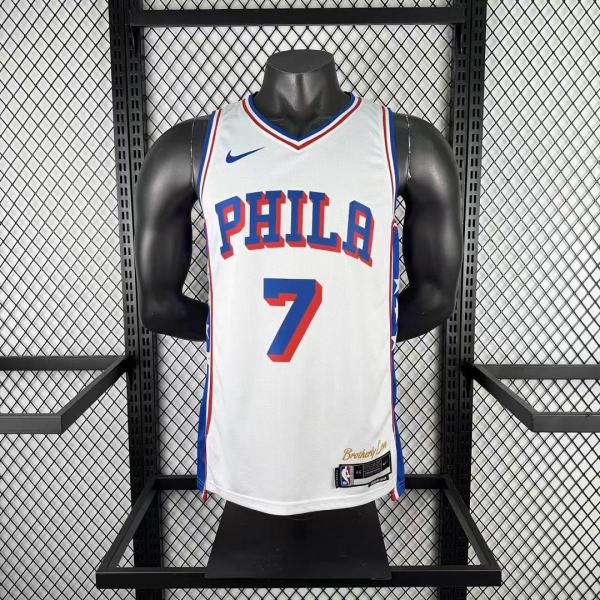 2026 Philadelphia 76ers Statement Edition White NBA Jersey NO 7 BROWN