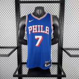 2026 Philadelphia 76ers  Statement Edition Blue NBA Jersey NO 7 BROWN