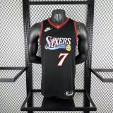 2026 Philadelphia 76ers  Retro Black  NBA Jersey NO 7 BROWN