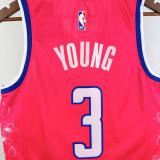 Season 2023 Washington Wizards City Edition Red No. 3  Yong NBA Jersey