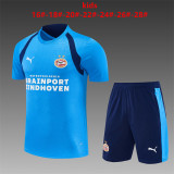 Kids Kit PSV Eindhoven 2026/27  Blue Training Soccer Jersey Size 16-28