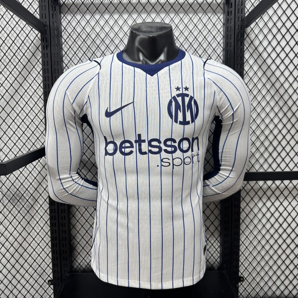 Inter Milan 2026/27 Away Long Sleeve Player Version Jersey S-2XL